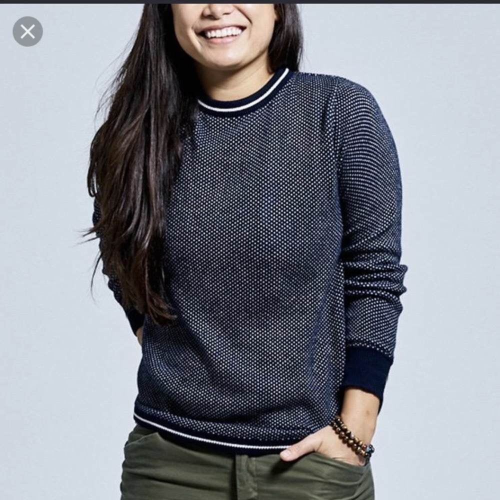 Kirrin Finch Contrast Pullover Sweater sz L